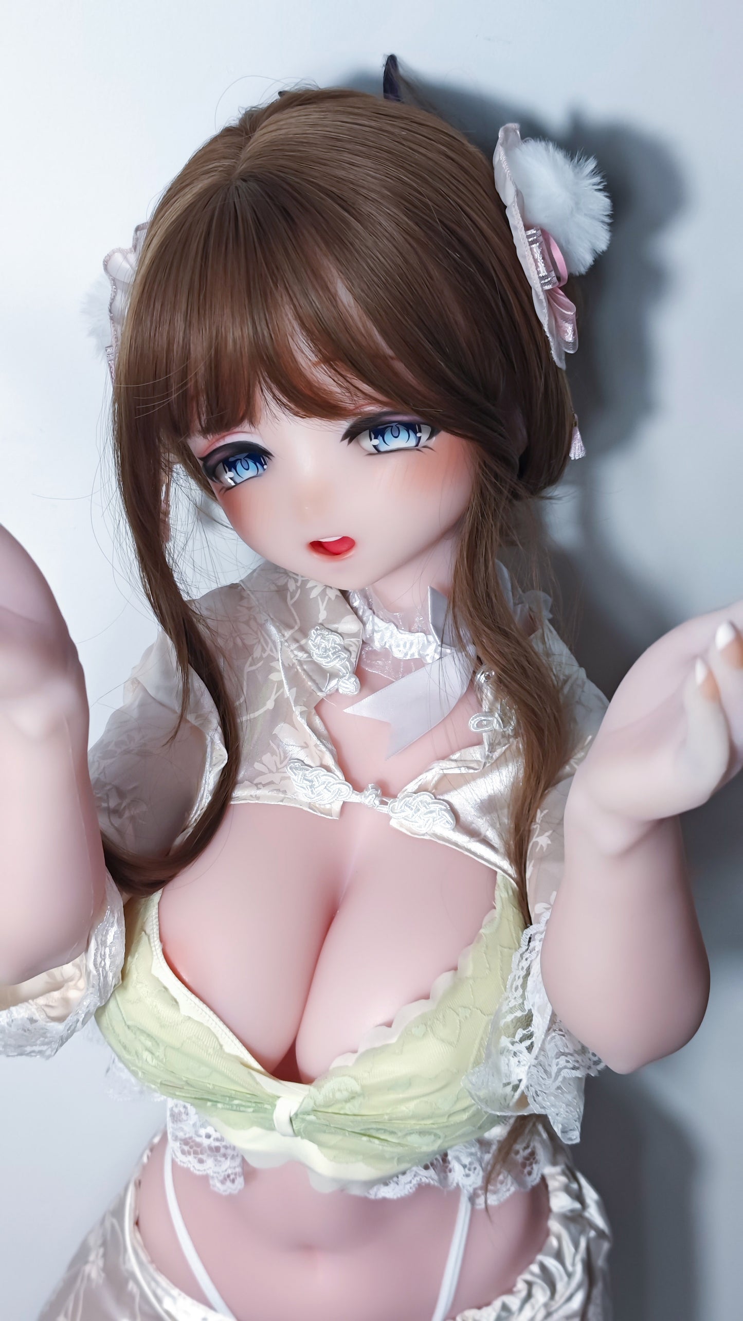 ElsaBabe 148 cm Anime-Puppe Platin-Silikon-Sexpuppe Erotisches Spielzeug mit Metallskelett, Furukawa Natsuki