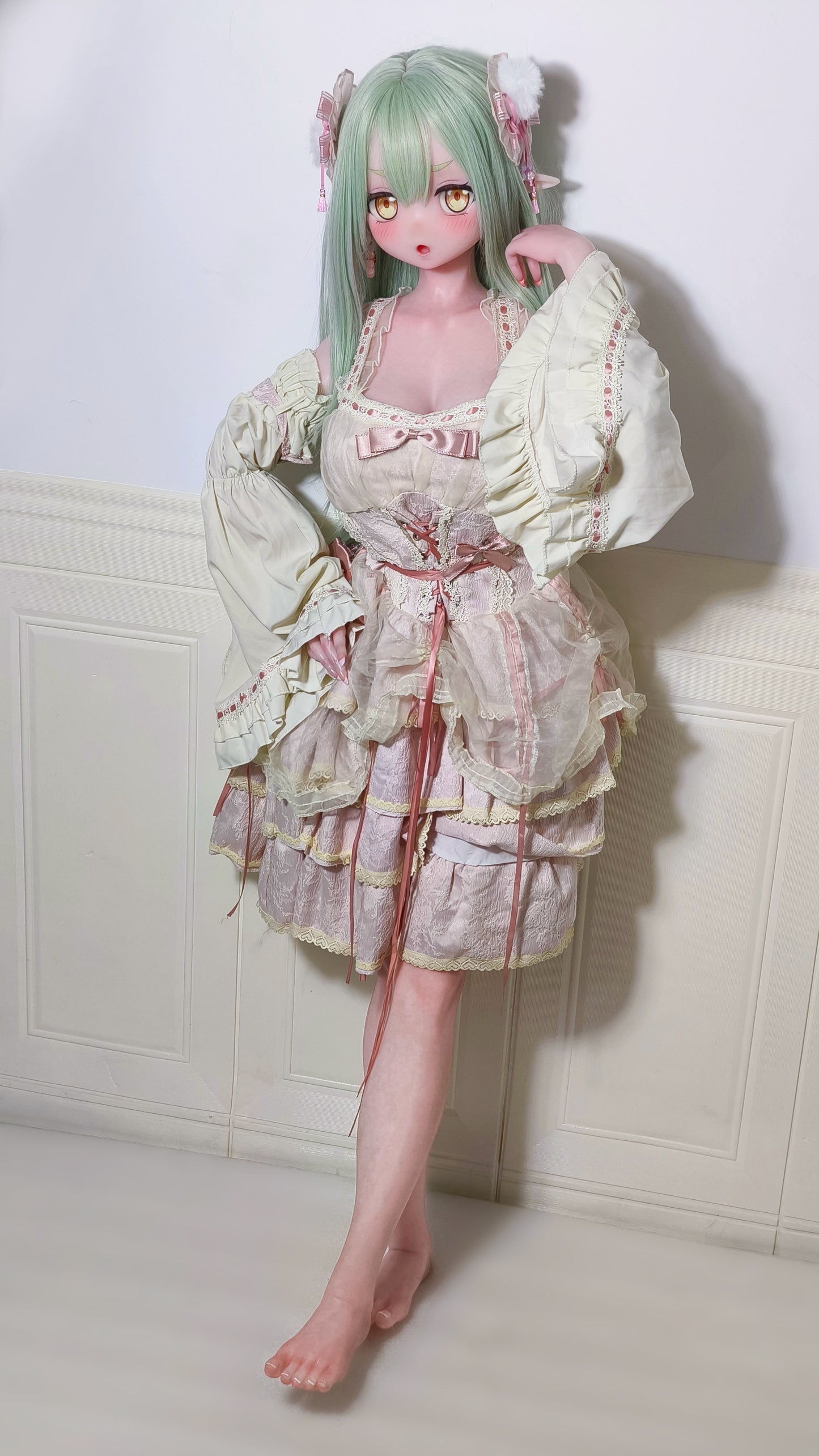 ElsaBabe 148 cm Anime-Puppe Platin-Silikon-Sexpuppe Erotisches Spielzeug mit Metallskelett, Furukawa Natsuki