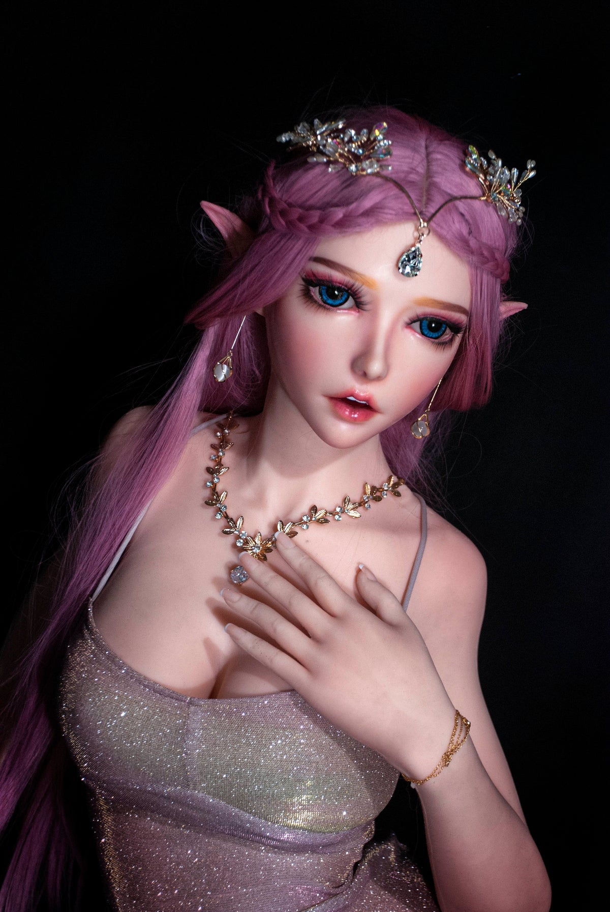 ElsaBabe 148 cm Anime-Puppe Platin-Silikon-Sexpuppe Erotisches Spielzeug mit Metallskelett, Furukawa Natsuki
