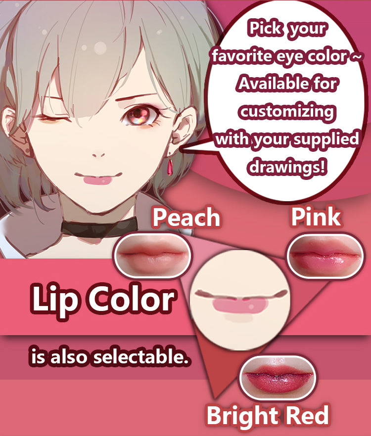 ElsaBabe Anime Doll Head Platinum Silicone Love Doll Heads Only, Yukimura Kana