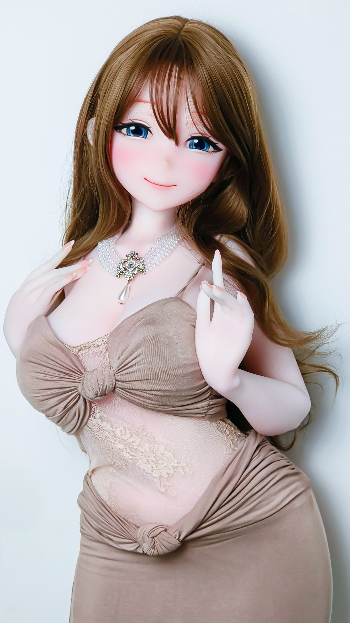 ElsaBabe 148 cm Anime-Puppe Platin-Silikon-Sexpuppe Erotisches Spielzeug mit Metallskelett, Furukawa Natsuki
