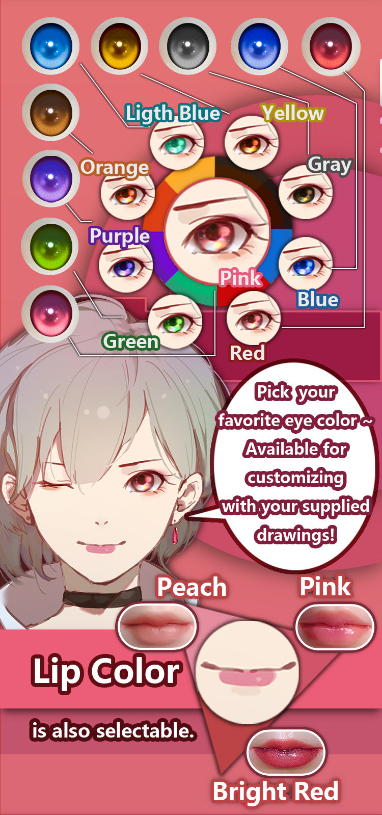 ElsaBabe Anime Doll Head Platinum Silicone Love Doll Heads Only, Yukimura Suzuka