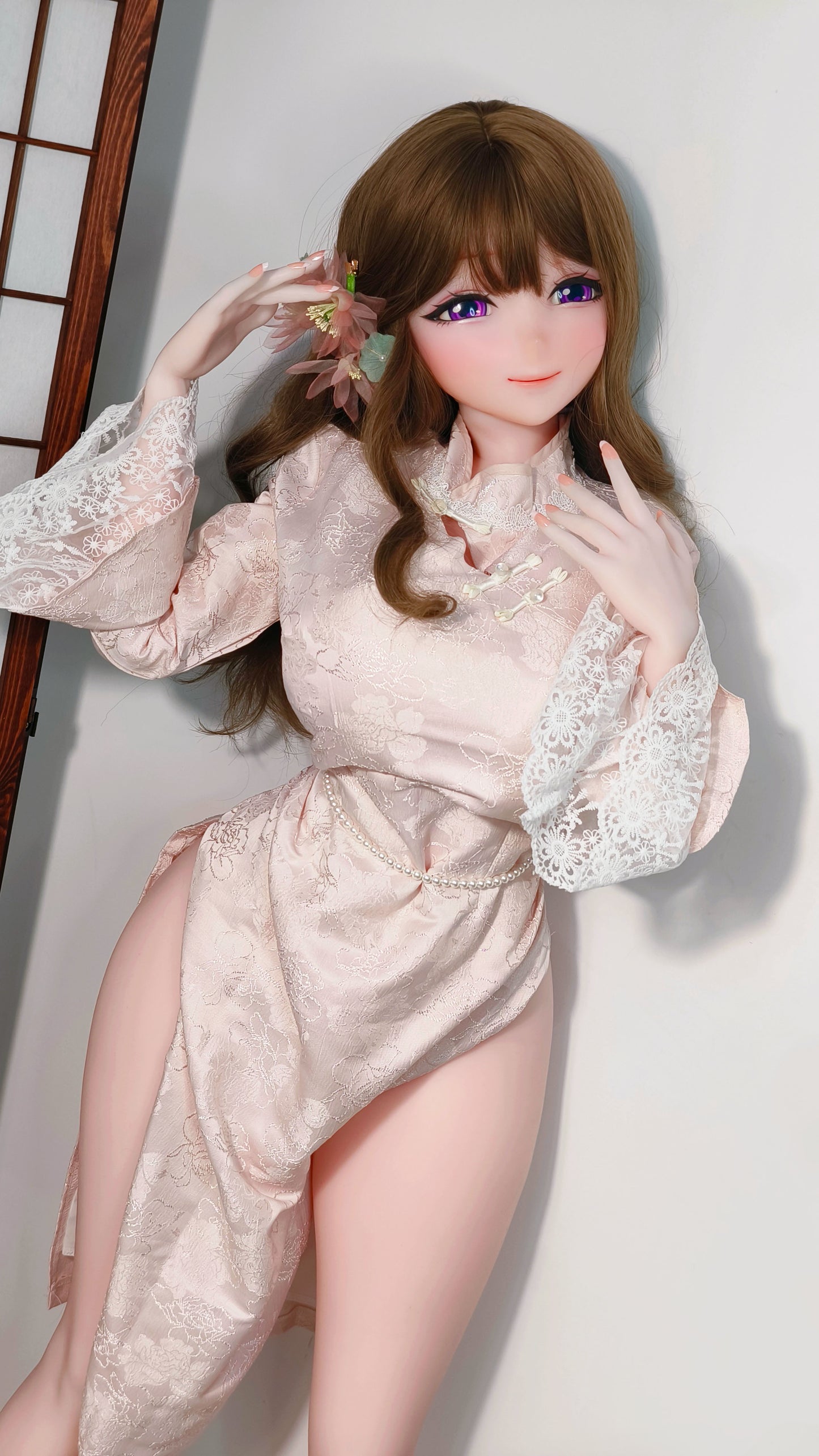 ElsaBabe 148 cm Anime-Puppe Platin-Silikon-Sexpuppe Erotisches Spielzeug mit Metallskelett, Furukawa Natsuki
