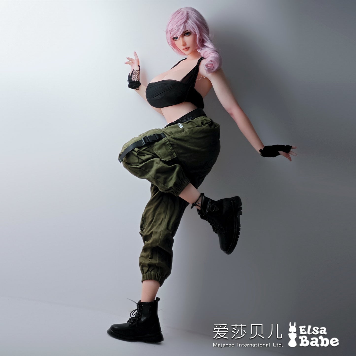 ElsaBabe 102cm ACG Doll Platinum Silicone Love Doll Adult Toy With Metal Skeleton, Matsushima Noriko