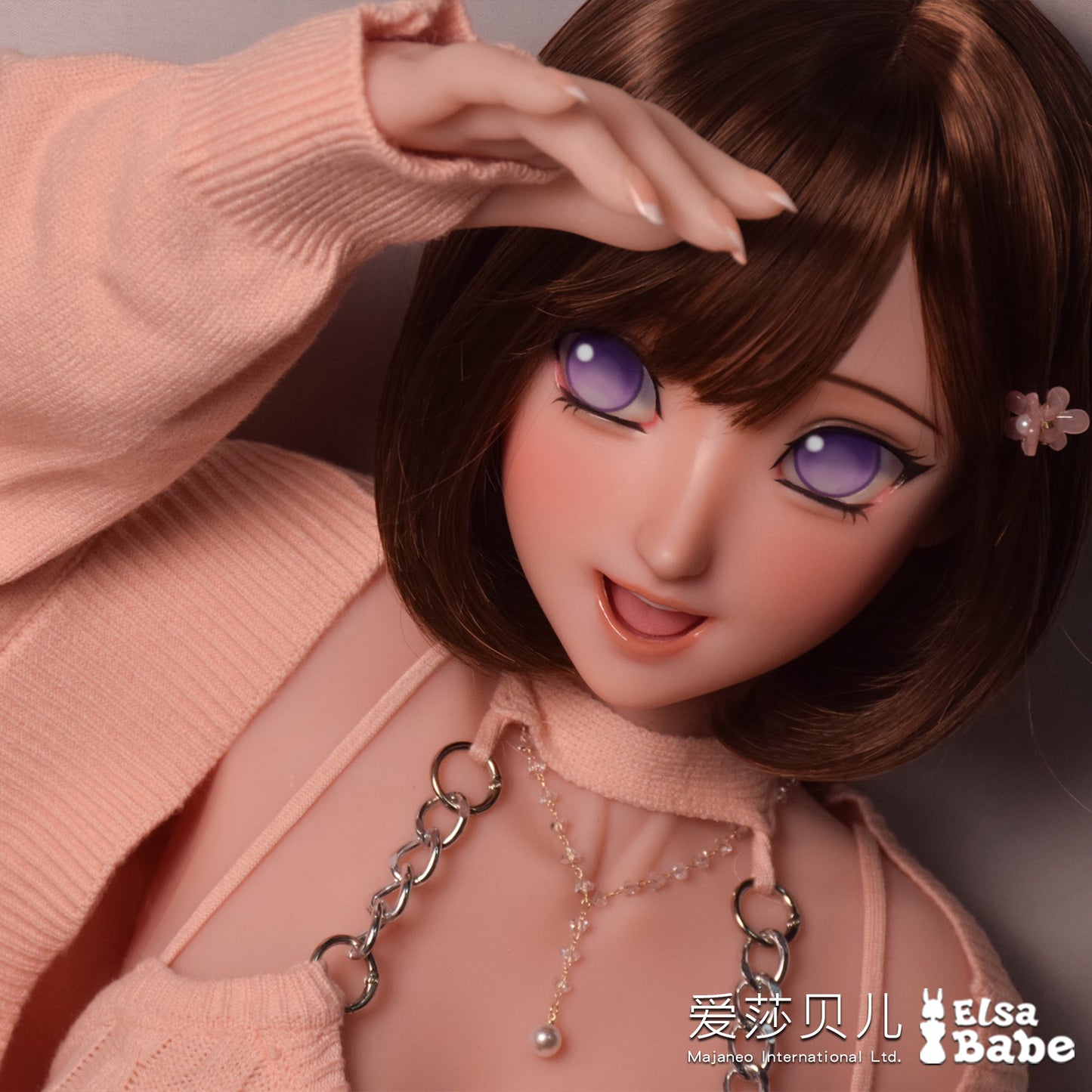 ElsaBabe 83cm Torso ACG Doll Platinum Silicone Love Doll Adult Toy With Metal Skeleton, Hinata Himawari