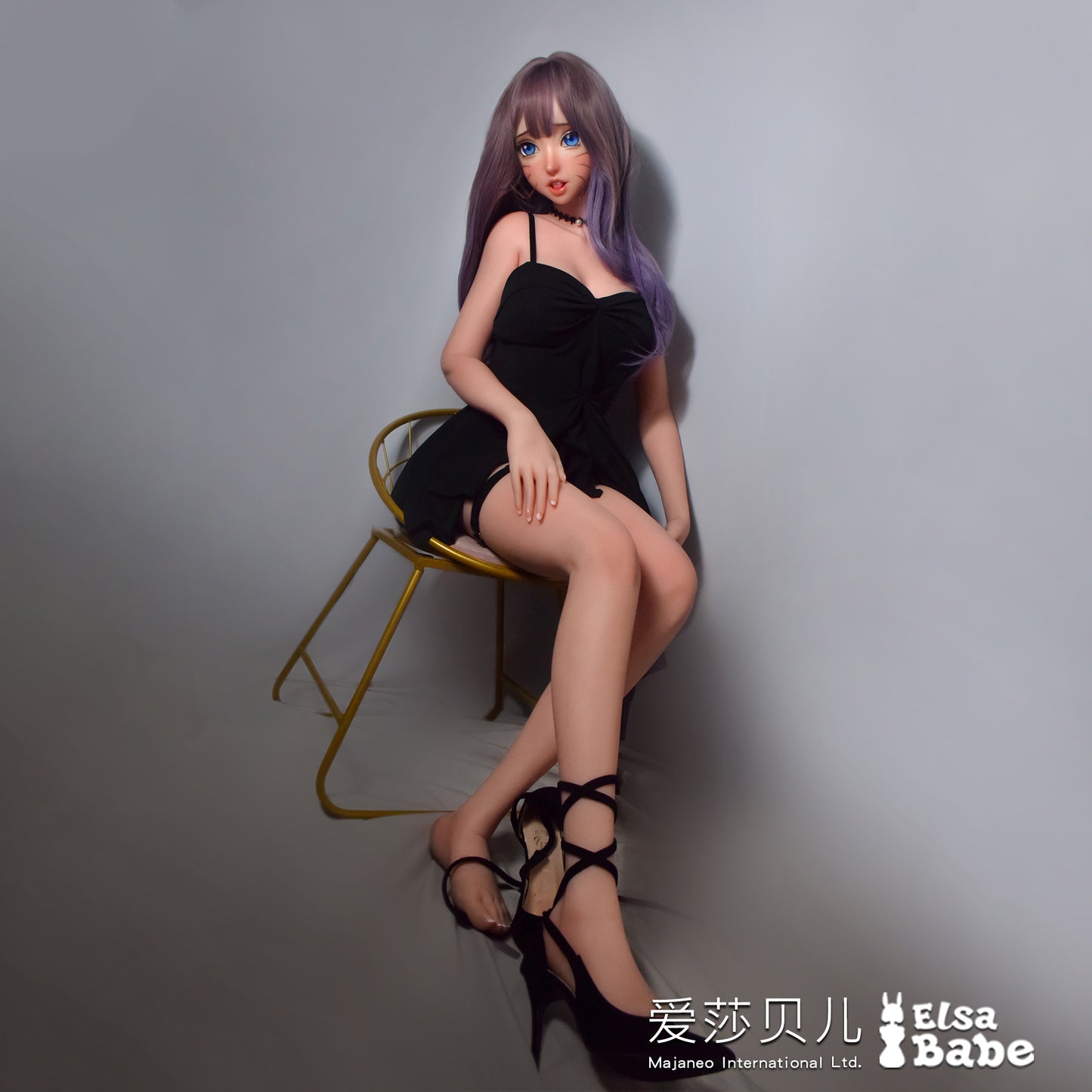 ElsaBabe 83cm Torso ACG Doll Platinum Silicone Love Doll Adult Toy With Metal Skeleton, Igarashi Akiko