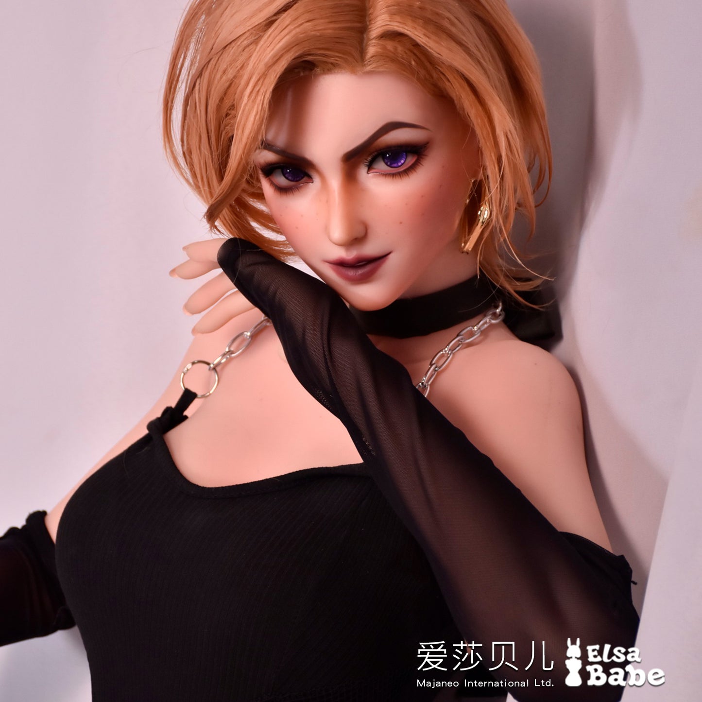 ElsaBabe 160cm Realistic ACG Doll Platinum Silicone Love Doll Adult Toy With Metal Skeleton, Rosalyn Clark