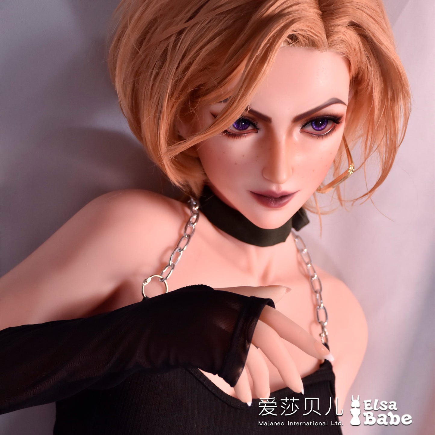 ElsaBabe 160cm Realistic ACG Doll Platinum Silicone Love Doll Adult Toy With Metal Skeleton, Rosalyn Clark