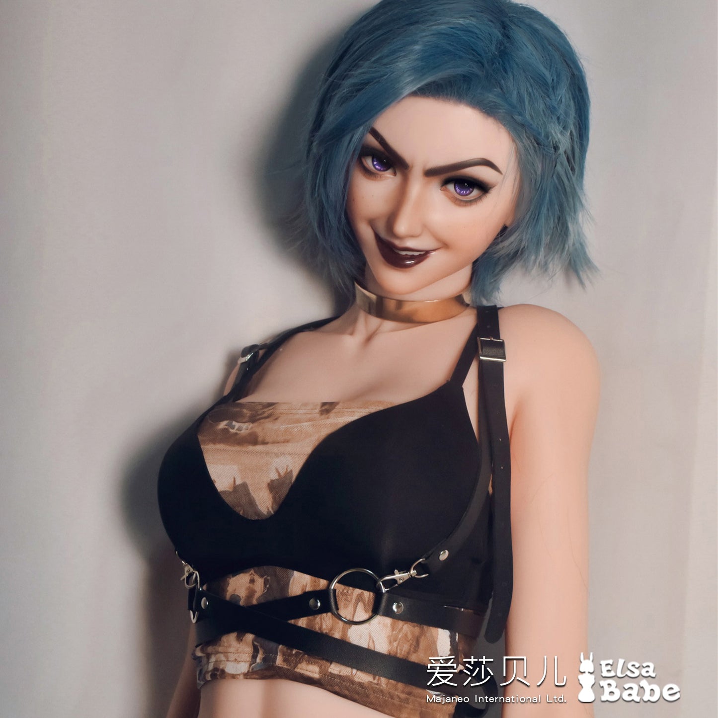 ElsaBabe 165cm Realistic ACG Doll Platinum Silicone Love Doll Adult Toy With Metal Skeleton, Kinsley Clark