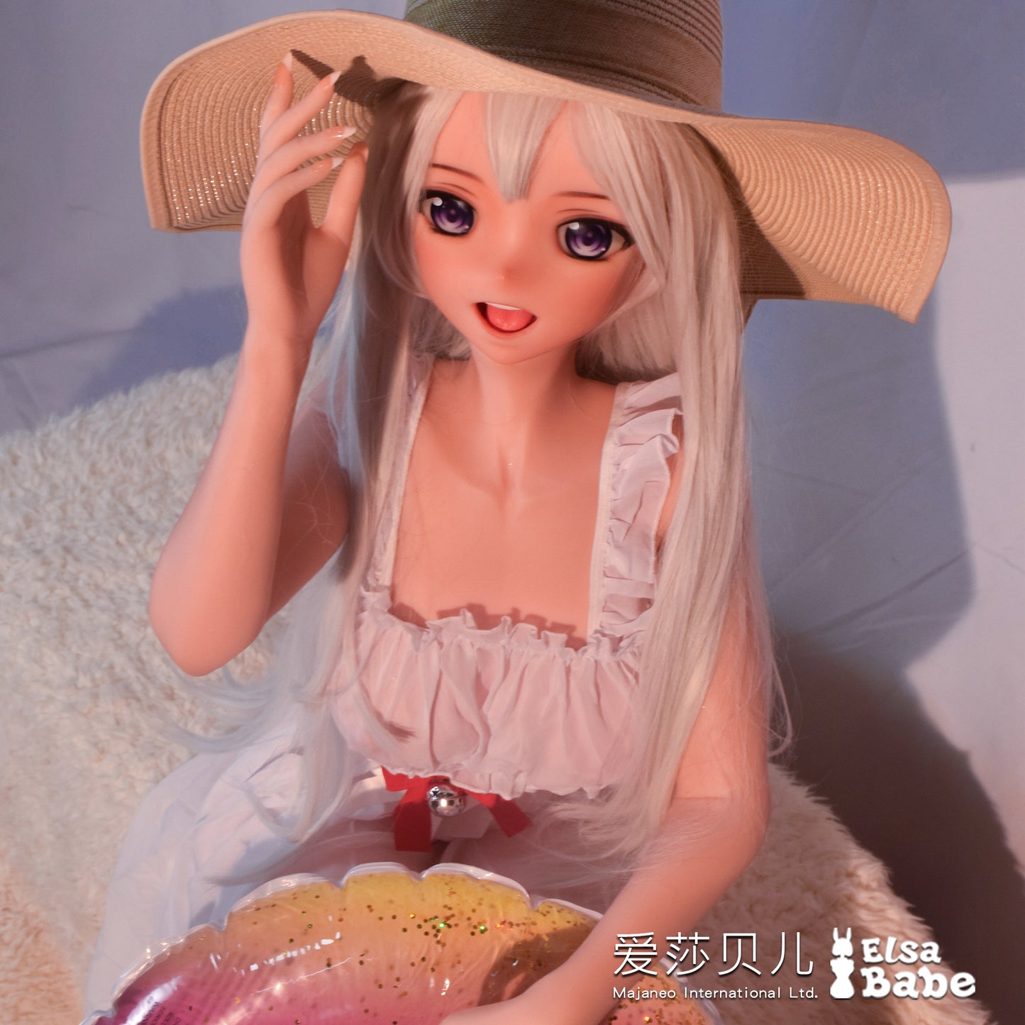 ElsaBabe 144cm Anime Doll Platinum Silicone Love Doll Adult Toy With Metal Skeleton, Koda Sayuri