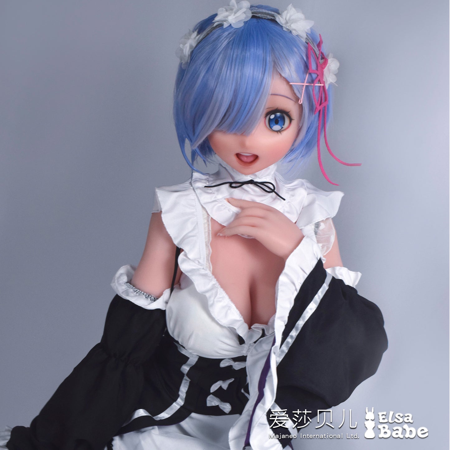 ElsaBabe 148cm Anime Doll Platinum Silicone Love Doll Adult Toy With Metal Skeleton, Mishima Nico