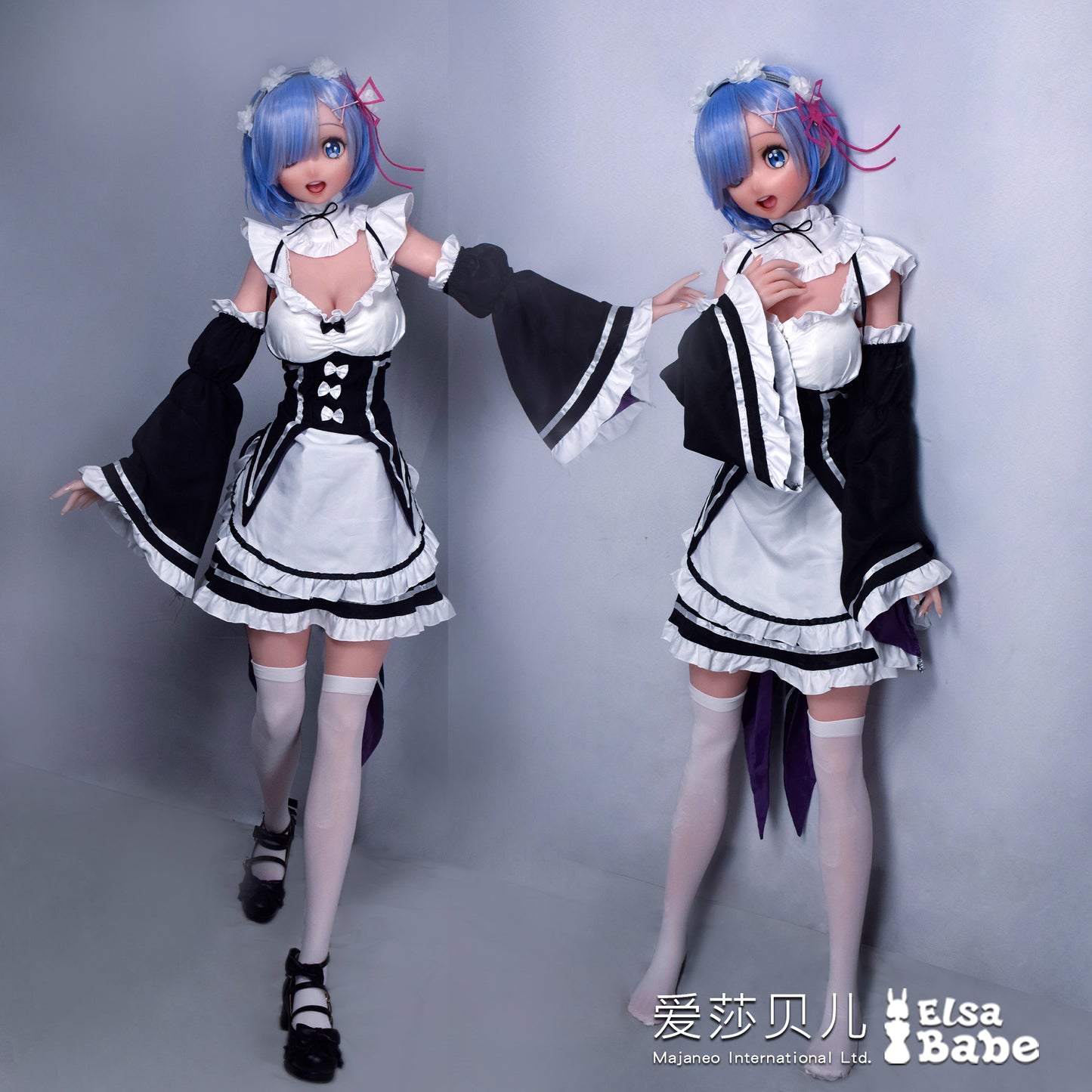 ElsaBabe 148cm Anime Doll Platinum Silicone Love Doll Adult Toy With Metal Skeleton, Mishima Nico