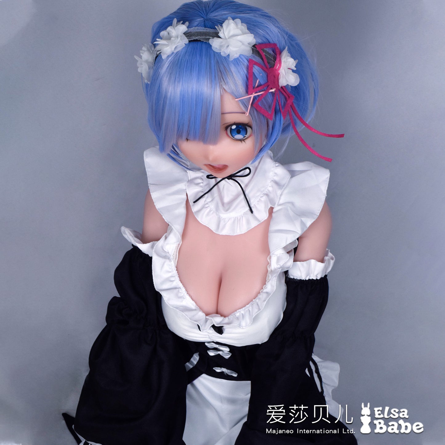 ElsaBabe 148cm Anime Doll Platinum Silicone Love Doll Adult Toy With Metal Skeleton, Mishima Nico