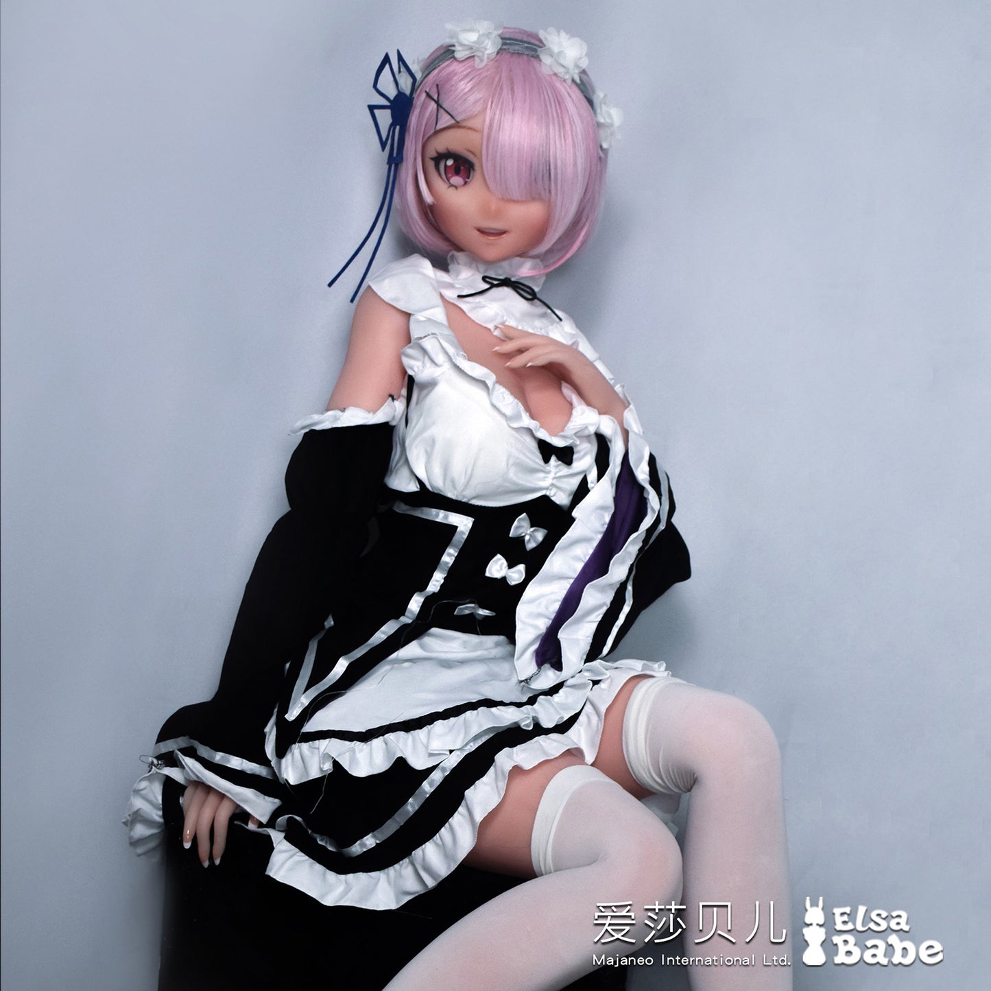 ElsaBabe 144cm Anime Doll Platinum Silicone Love Doll Adult Toy With Metal Skeleton, Mishima Miyo