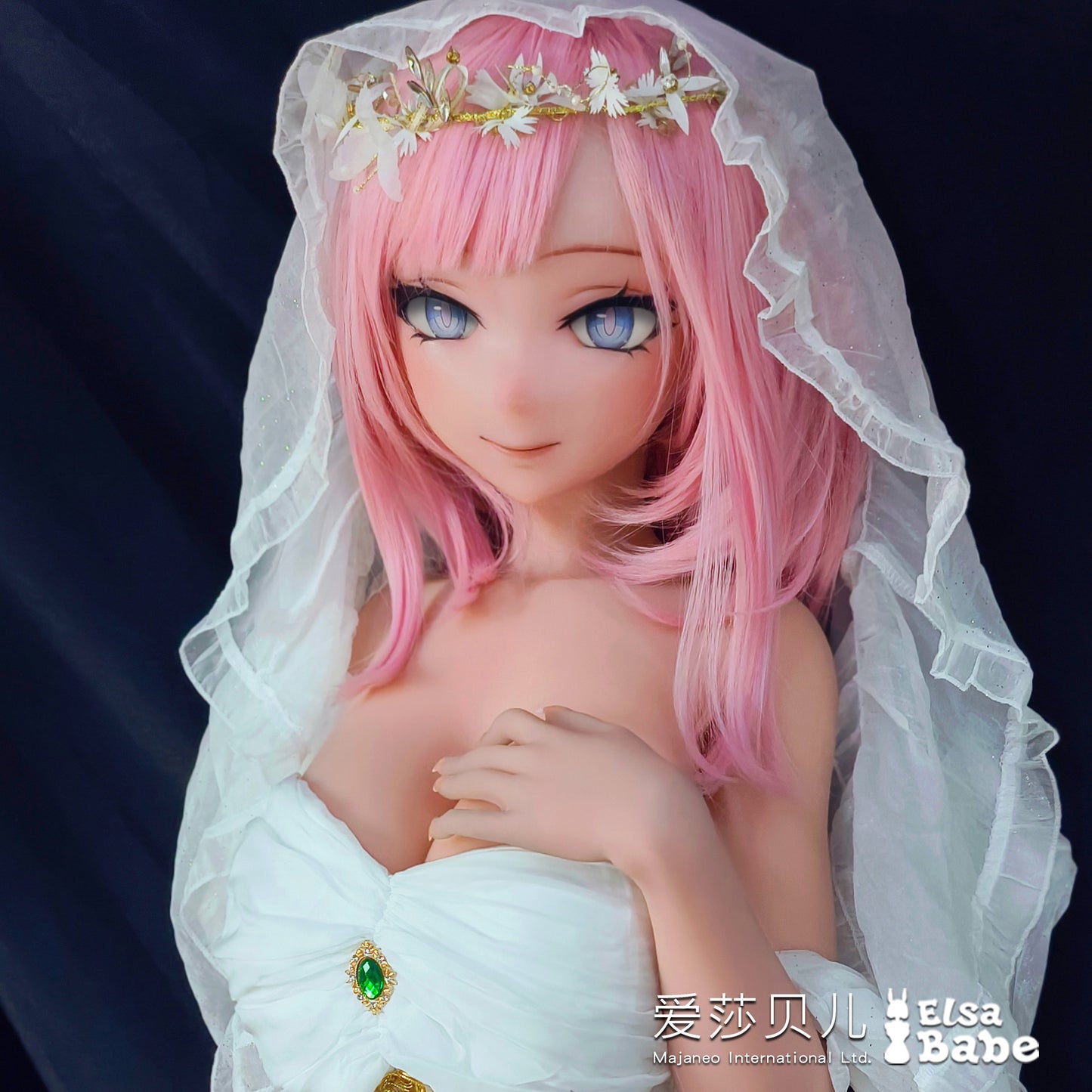 ElsaBabe 125cm Anime Doll Platinum Silicone Love Doll Adult Toy With Metal Skeleton, Aihara Mirai