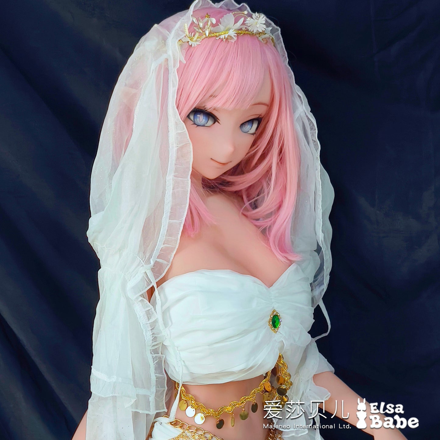 ElsaBabe 125cm Anime Doll Platinum Silicone Love Doll Adult Toy With Metal Skeleton, Aihara Mirai