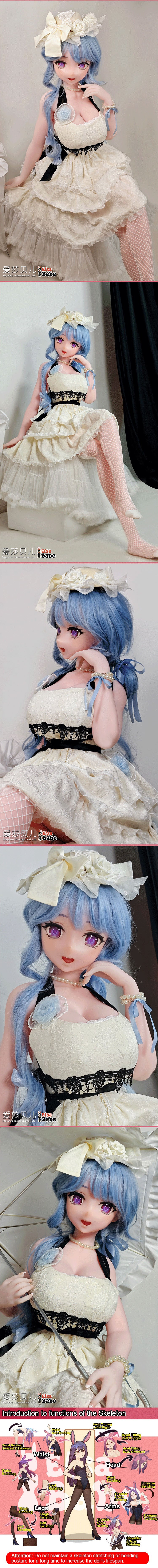 ElsaBabe 148cm Anime Doll Platinum Silicone Love Doll Adult Toy With Metal Skeleton, Kanroji Chika