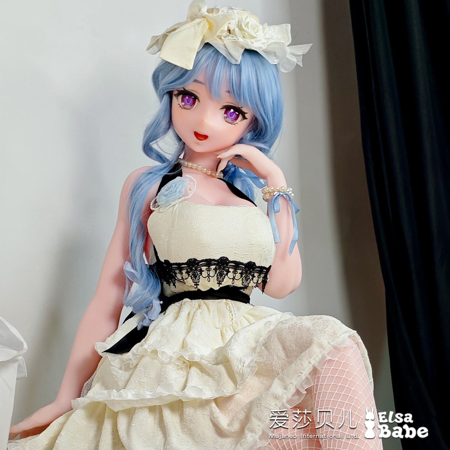 ElsaBabe 148cm Anime Doll Platinum Silicone Love Doll Adult Toy With Metal Skeleton, Kanroji Chika