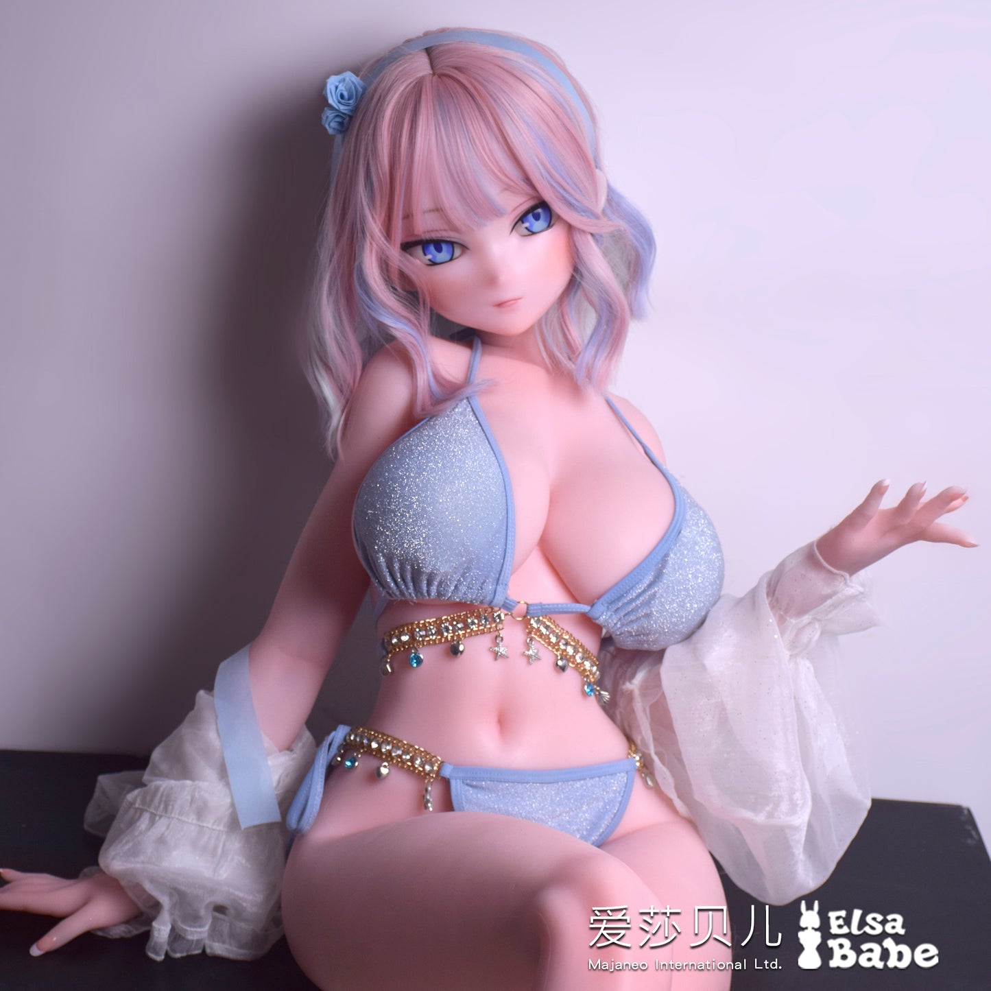 ElsaBabe 150cm Anime Doll Platinum Silicone Love Doll Adult Toy With Metal Skeleton, Natsuki Asuka