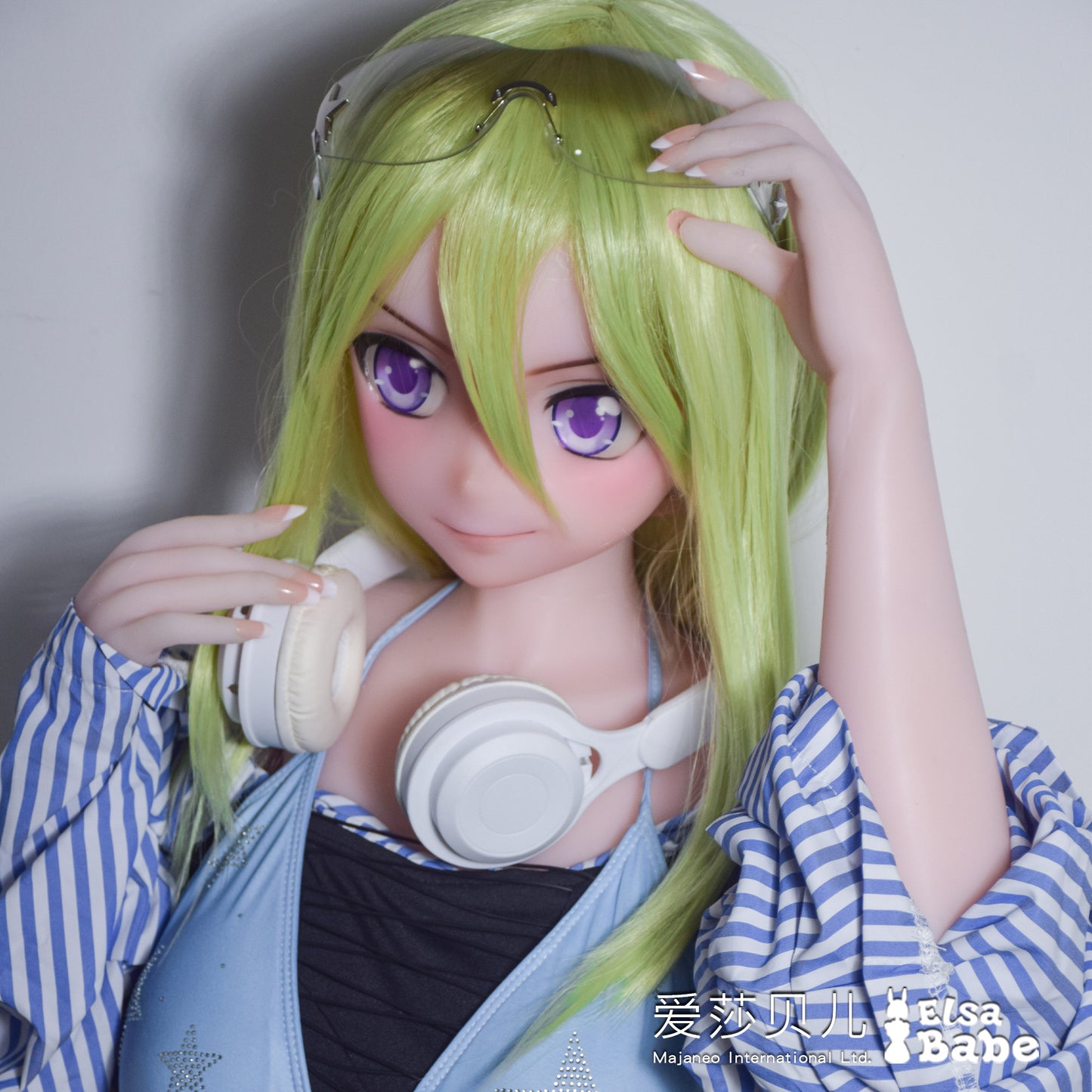 ElsaBabe 150cm Anime Doll Platinum Silicone Love Doll Adult Toy With Metal Skeleton, Tsukuyomi Ayana