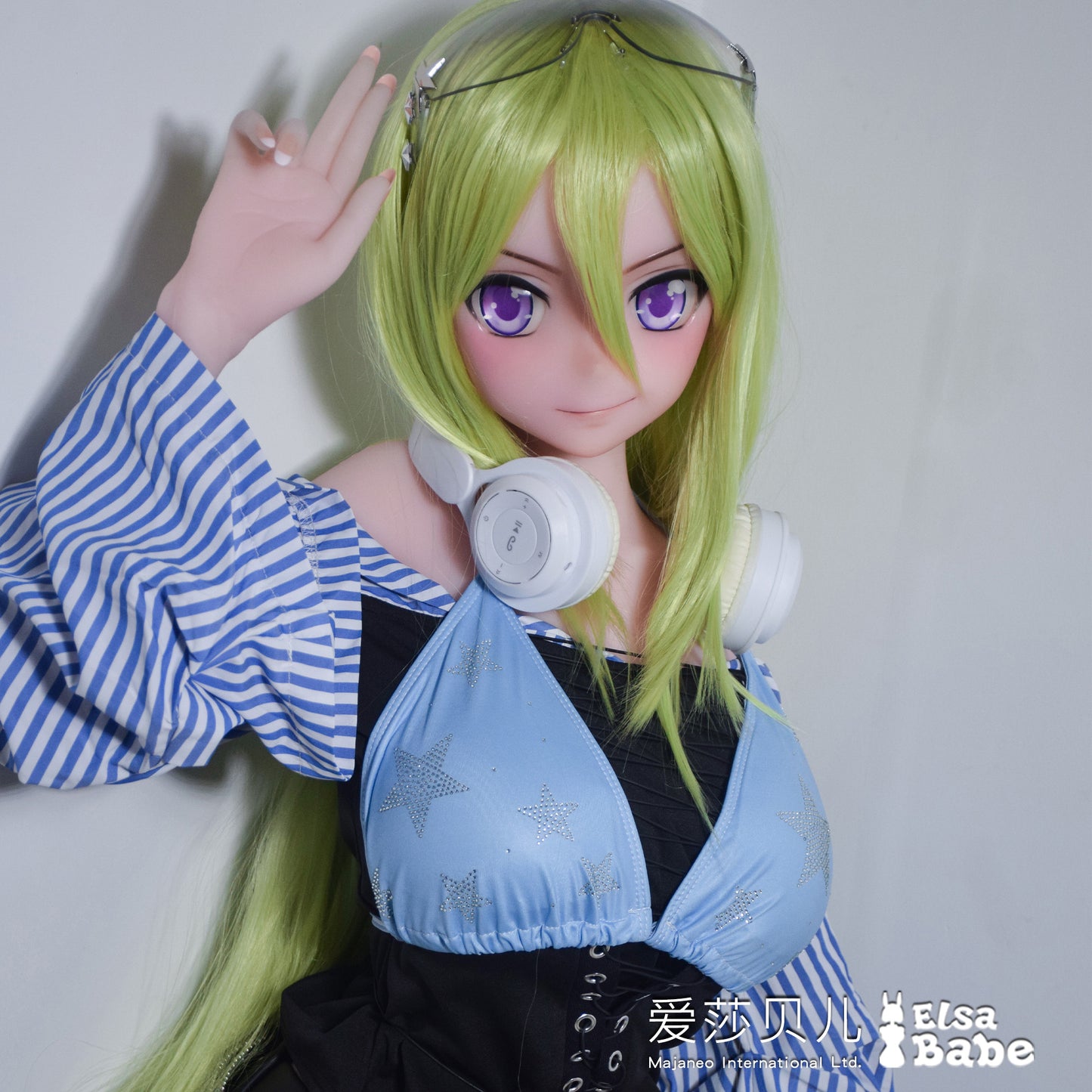 ElsaBabe 150cm Anime Doll Platinum Silicone Love Doll Adult Toy With Metal Skeleton, Tsukuyomi Ayana