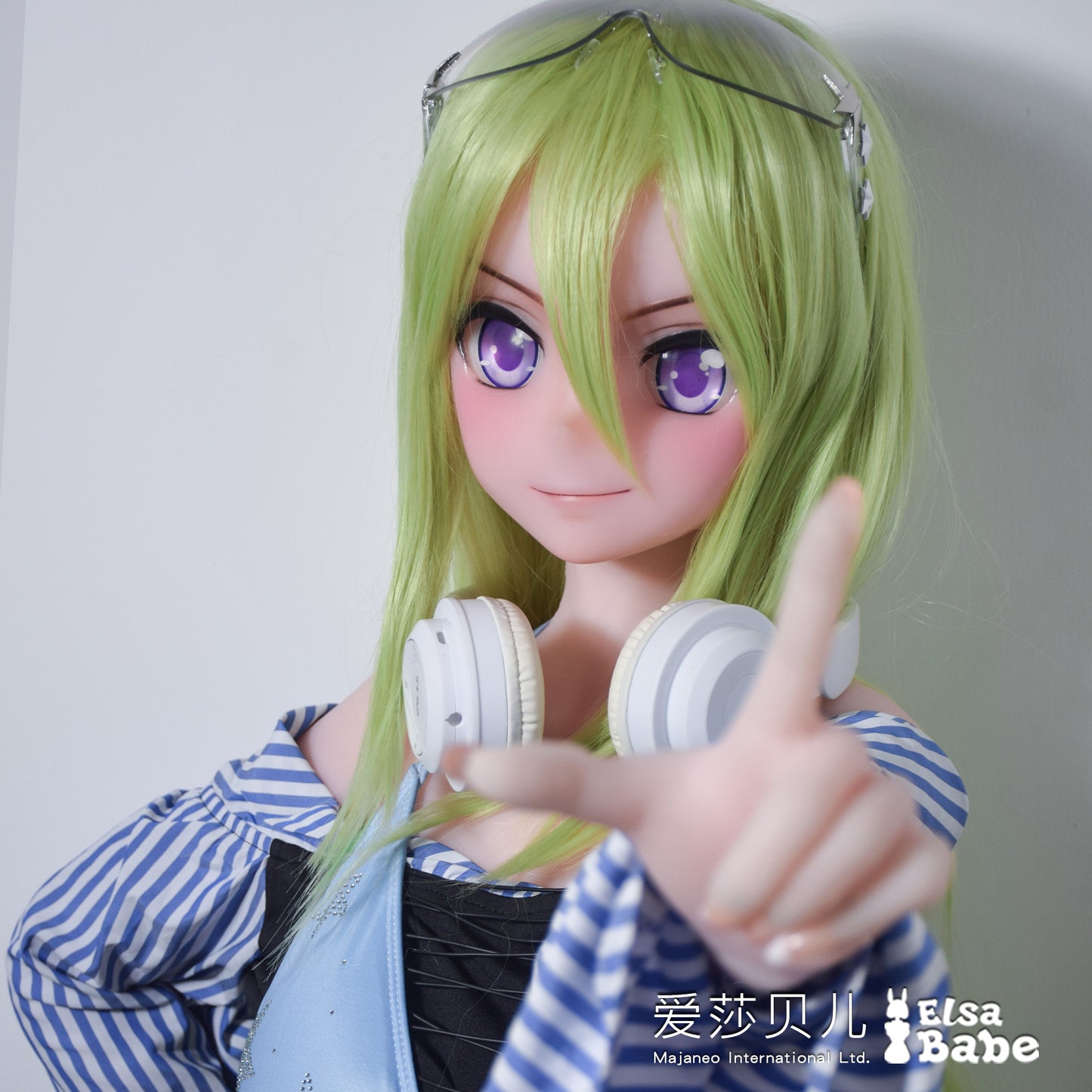 ElsaBabe 150cm Anime Doll Platinum Silicone Love Doll Adult Toy With Metal Skeleton, Tsukuyomi Ayana