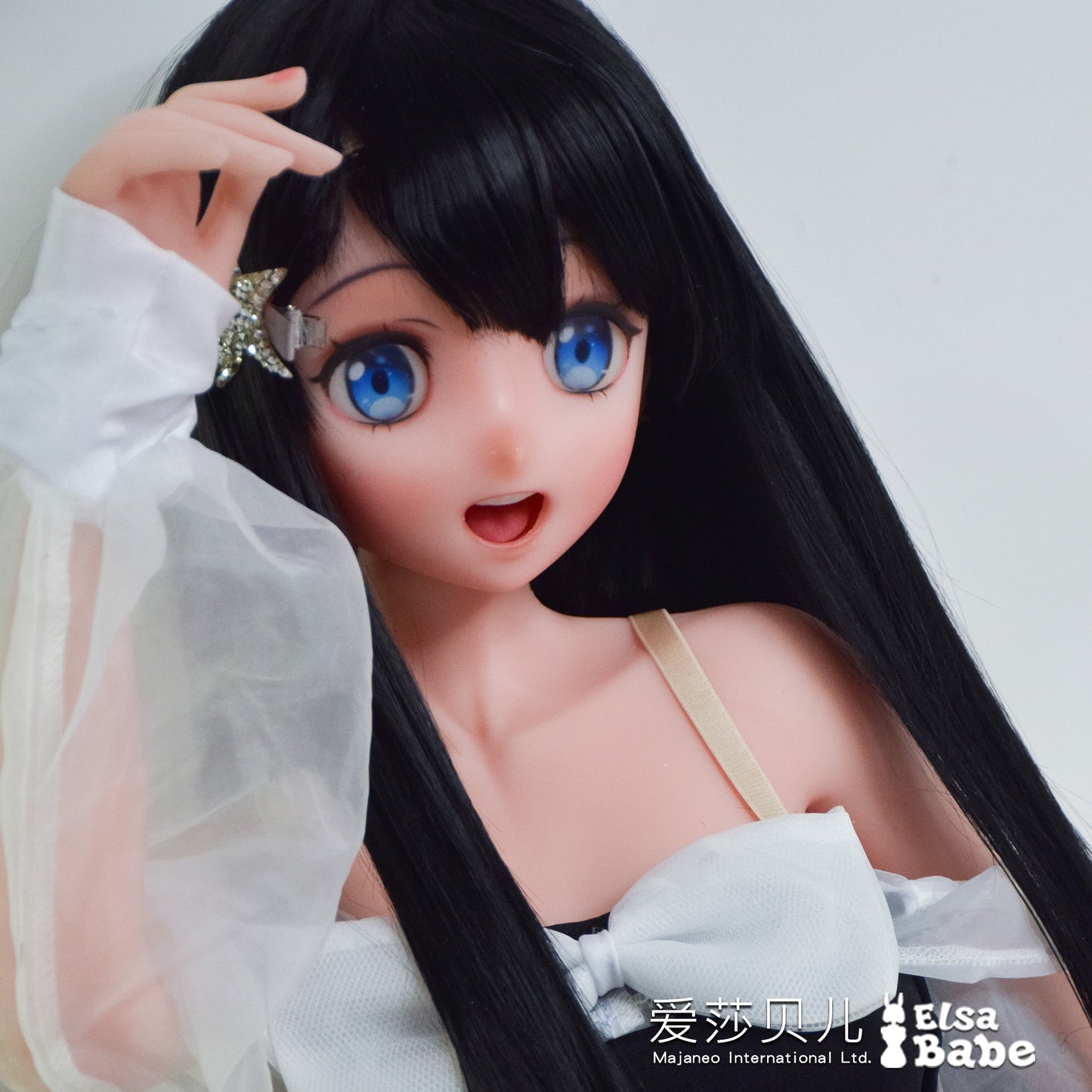 ElsaBabe 102cm Anime Doll Platinum Silicone Love Doll Adult Toy With Metal Skeleton, Mishima Chika