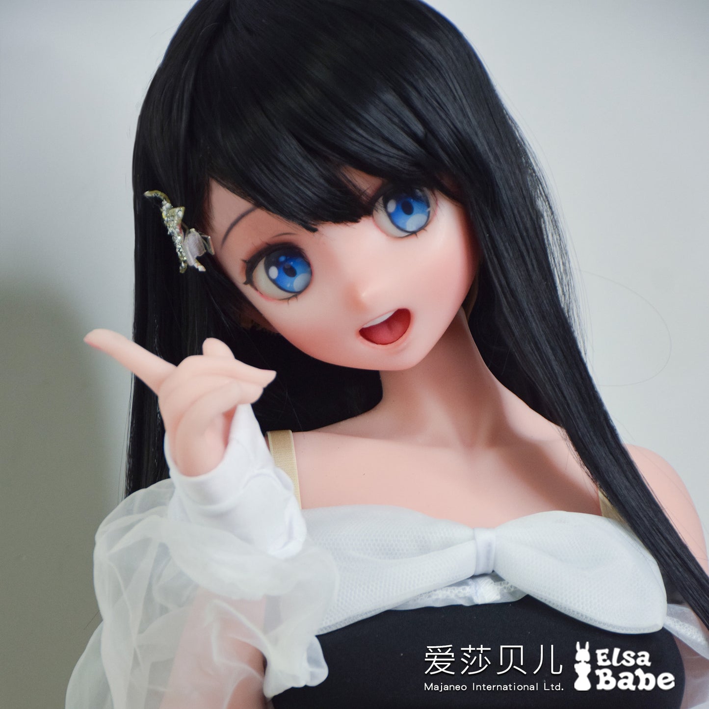 ElsaBabe 102cm Anime Doll Platinum Silicone Love Doll Adult Toy With Metal Skeleton, Mishima Chika