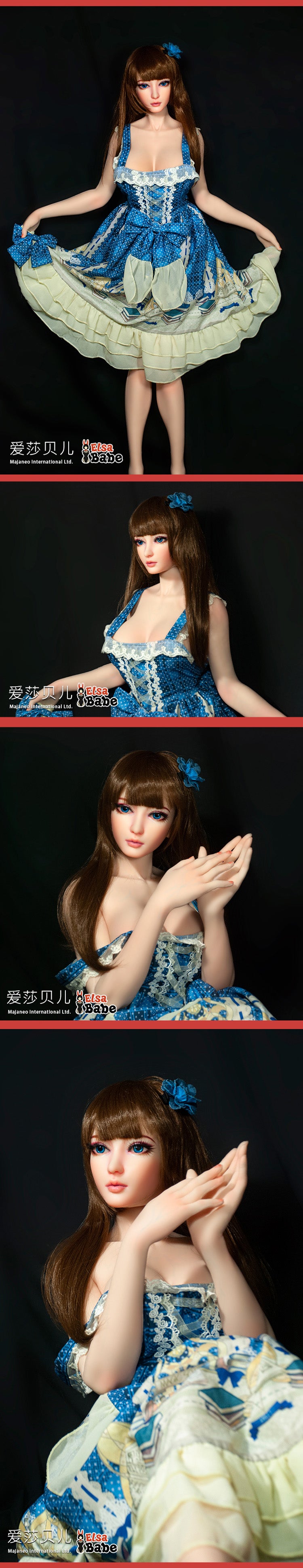 ElsaBabe 102cm ACG Doll Platinum Silicone Love Doll Adult Toy With Metal Skeleton, Takikawa Shizuka