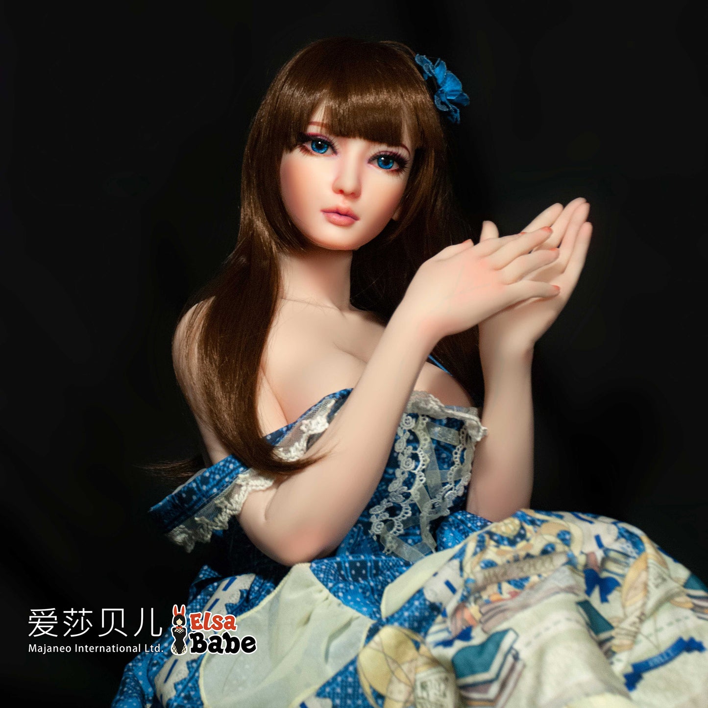 ElsaBabe 102cm ACG Doll Platinum Silicone Love Doll Adult Toy With Metal Skeleton, Takikawa Shizuka