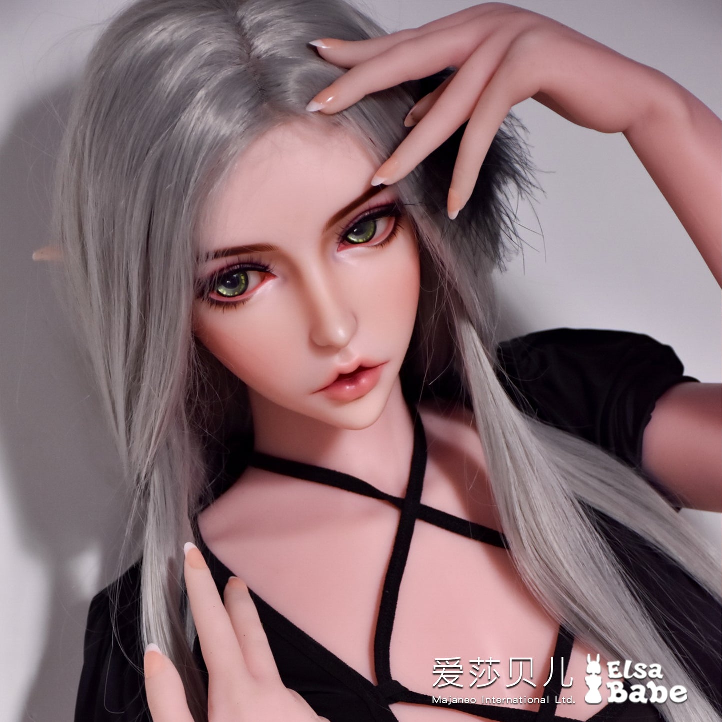 ElsaBabe 157cm Realistic ACG Doll Platinum Silicone Love Doll Adult Toy With Metal Skeleton, Suzuki Chiyo