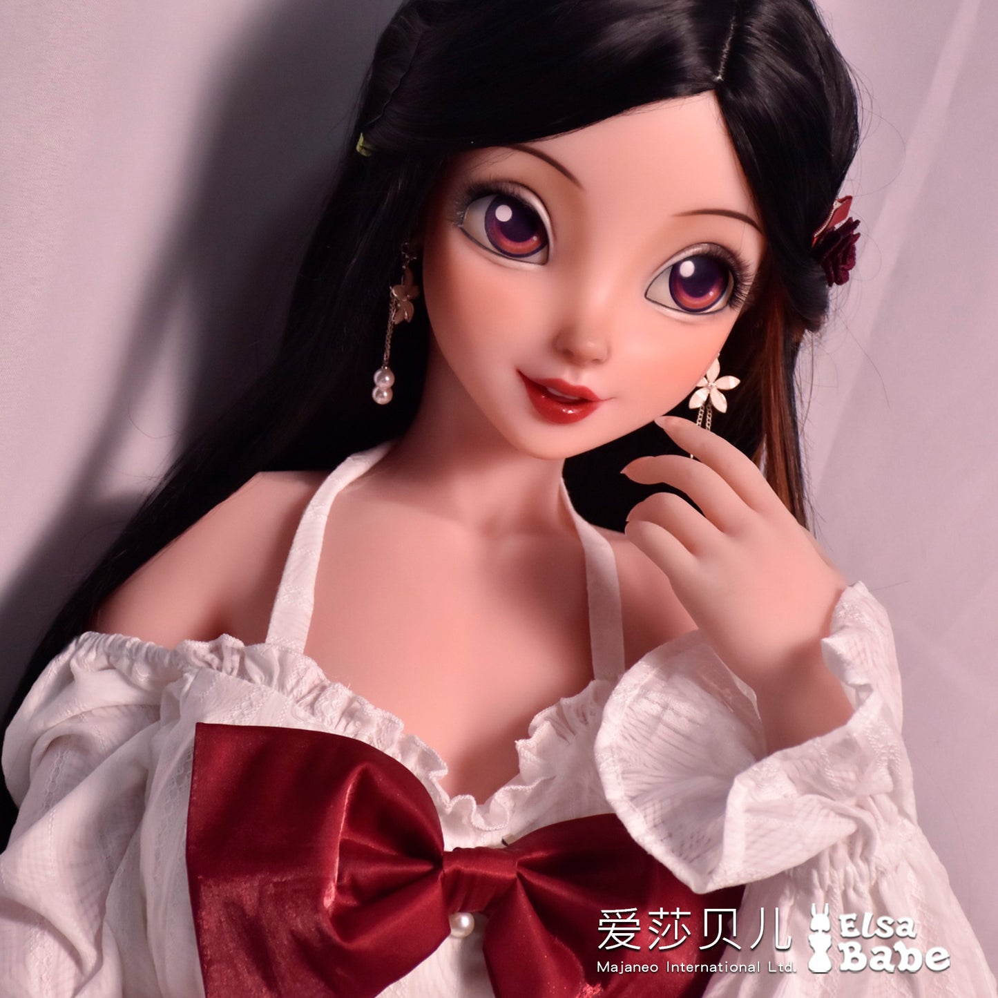 ElsaBabe 70cm Torso Anime Doll Platinum Silicone Love Doll Adult Toy With Metal Skeleton, Hashimoto Wakaba