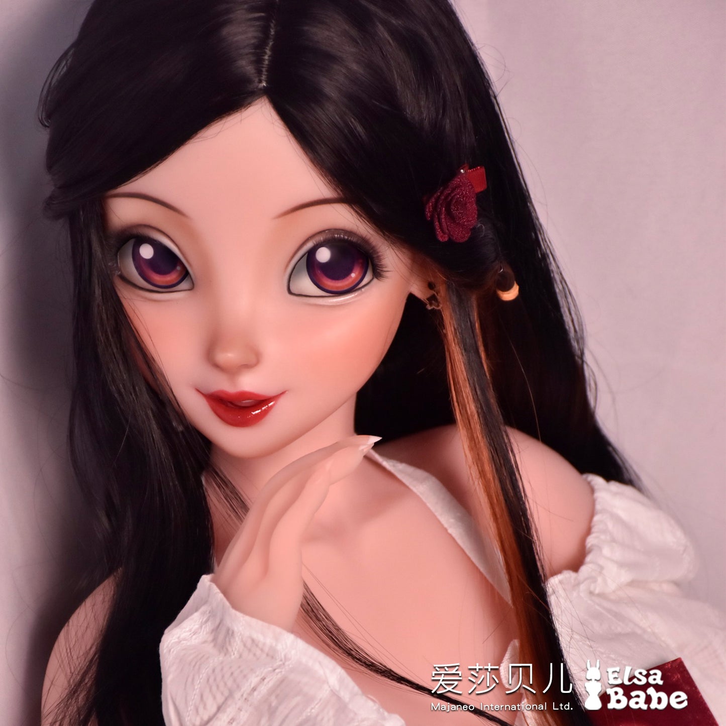 ElsaBabe 70cm Torso Anime Doll Platinum Silicone Love Doll Adult Toy With Metal Skeleton, Hashimoto Wakaba