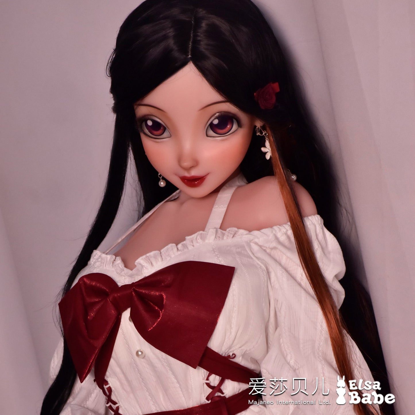 ElsaBabe 70cm Torso Anime Doll Platinum Silicone Love Doll Adult Toy With Metal Skeleton, Hashimoto Wakaba