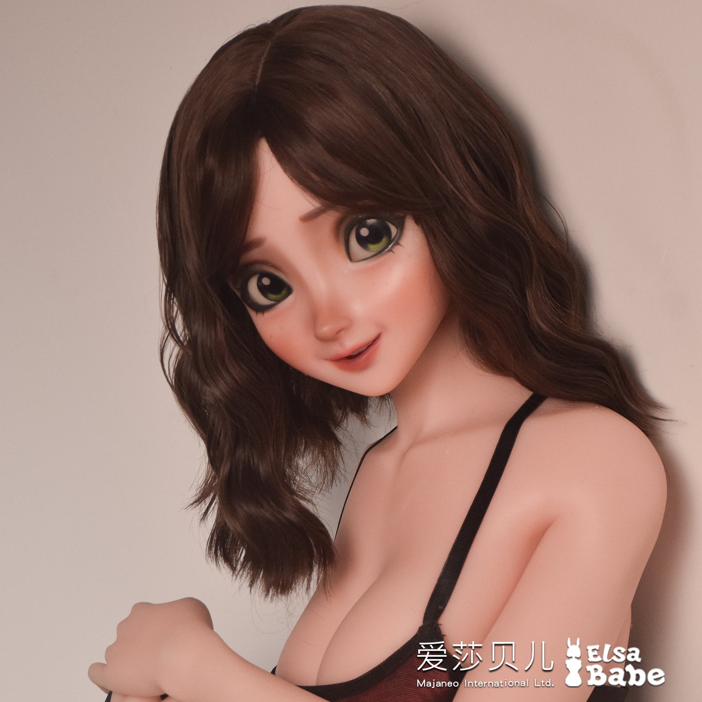 ElsaBabe 70cm Torso Anime Doll Platinum Silicone Love Doll Adult Toy With Metal Skeleton, Jenny Miller