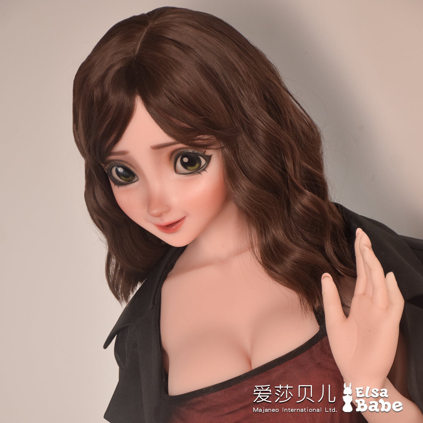 ElsaBabe 70cm Torso Anime Doll Platinum Silicone Love Doll Adult Toy With Metal Skeleton, Jenny Miller