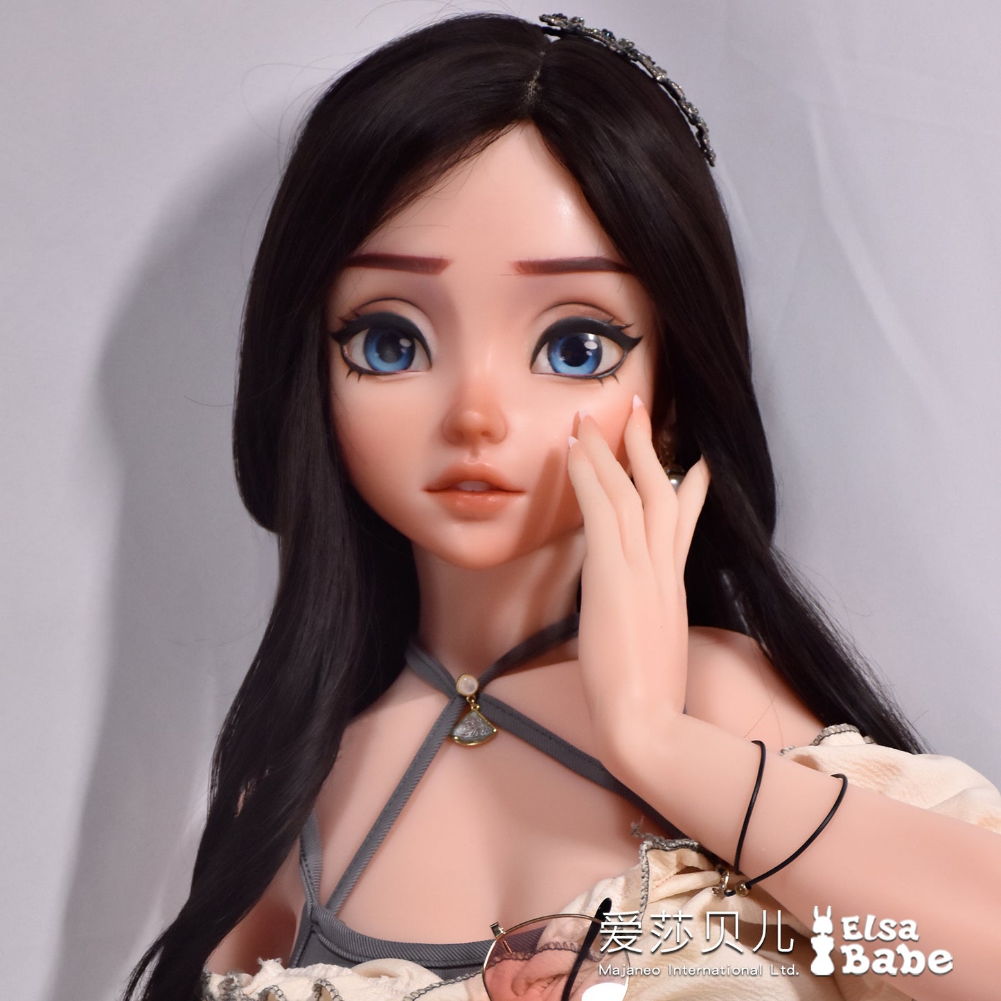 ElsaBabe 148cm Anime Doll Platinum Silicone Love Doll Adult Toy With Metal Skeleton, Takanashi Mahiru