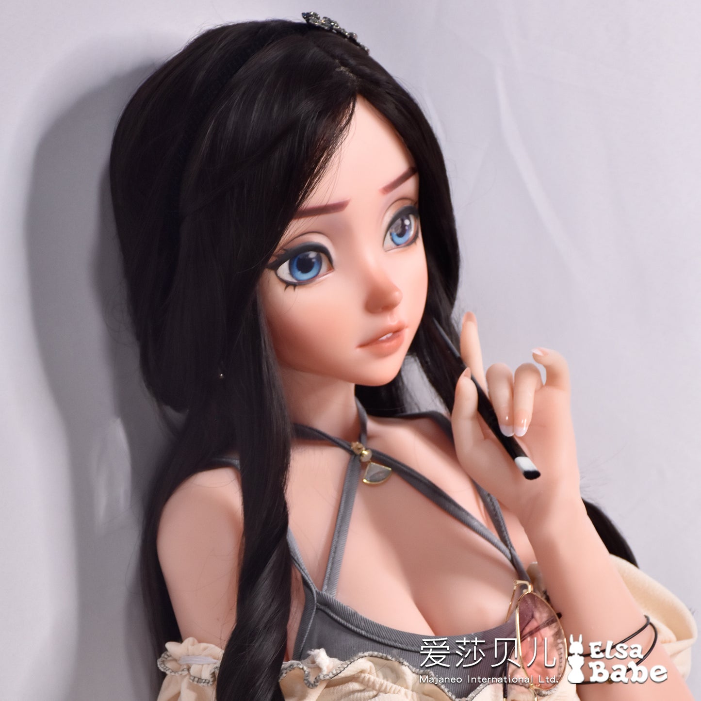 ElsaBabe 148cm Anime Doll Platinum Silicone Love Doll Adult Toy With Metal Skeleton, Takanashi Mahiru