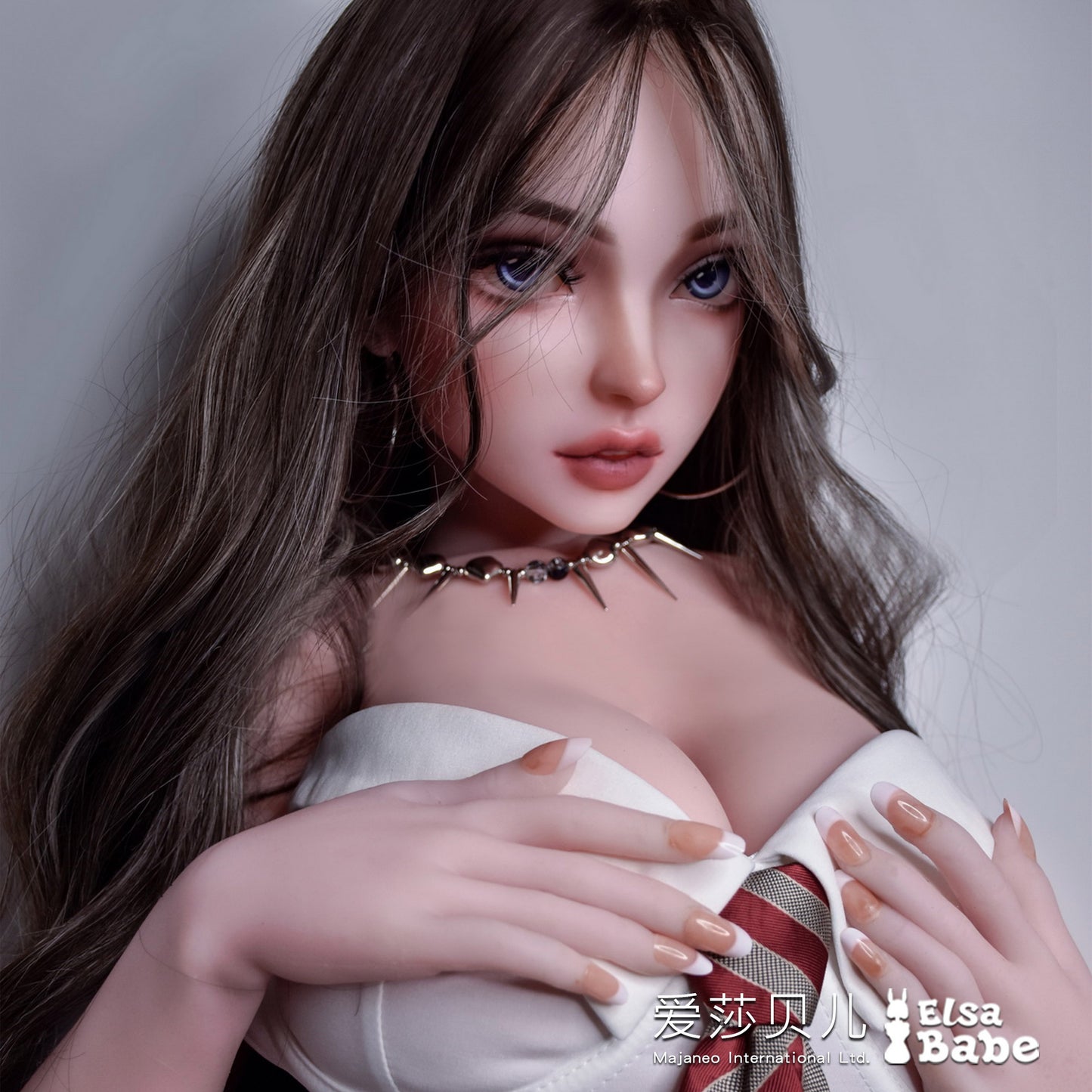 ElsaBabe Anime Doll Head Platinum Silicone Love Doll Heads Only, Beatrice Alexander
