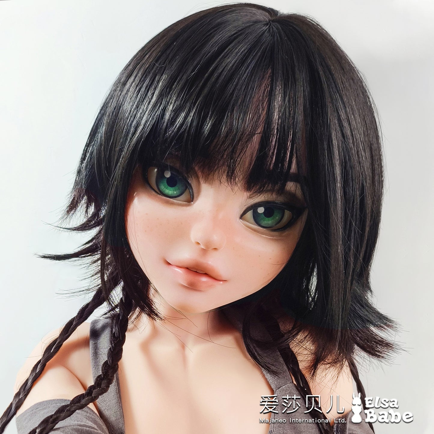 ElsaBabe Anime Doll Head Platinum Silicone Love Doll Heads Only, Chloe Miranda