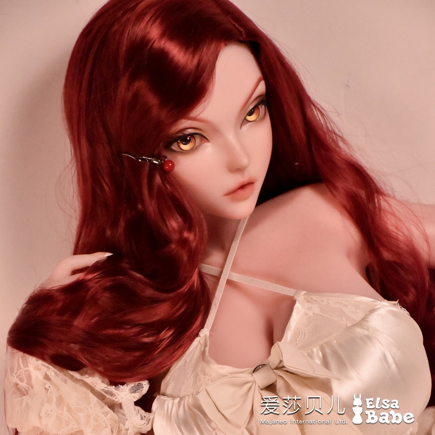 ElsaBabe 125cm Anime Doll Platinum Silicone Love Doll Adult Toy With Metal Skeleton, Andrea Cooper