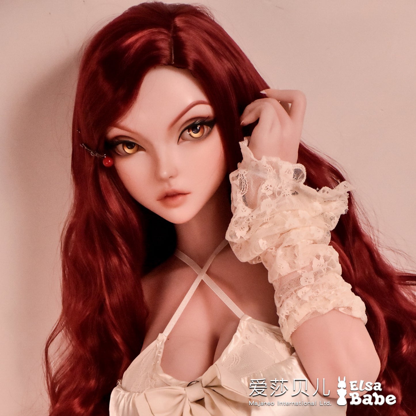 ElsaBabe 125cm Anime Doll Platinum Silicone Love Doll Adult Toy With Metal Skeleton, Andrea Cooper