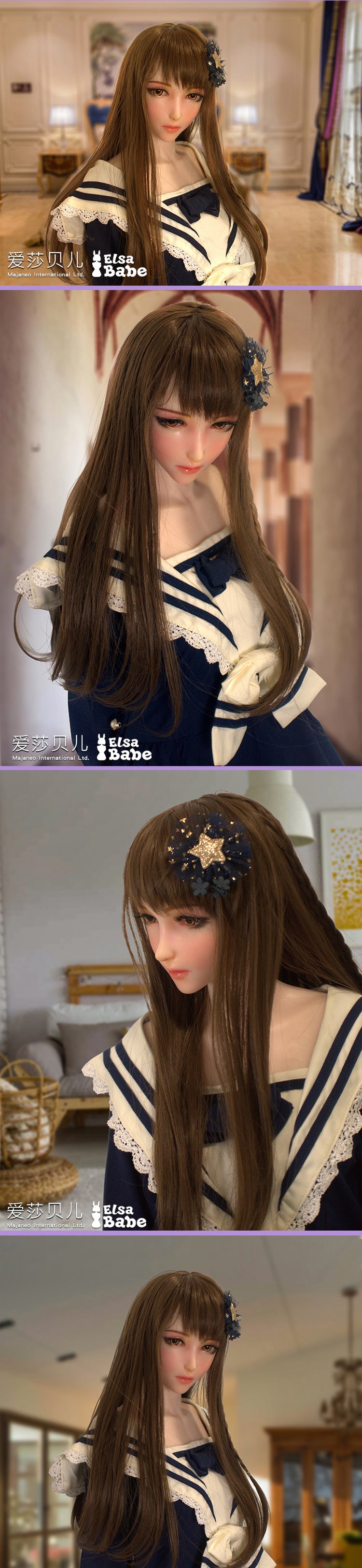 ElsaBabe 102cm ACG Doll Platinum Silicone Love Doll Adult Toy With Metal Skeleton, Mikami Rena