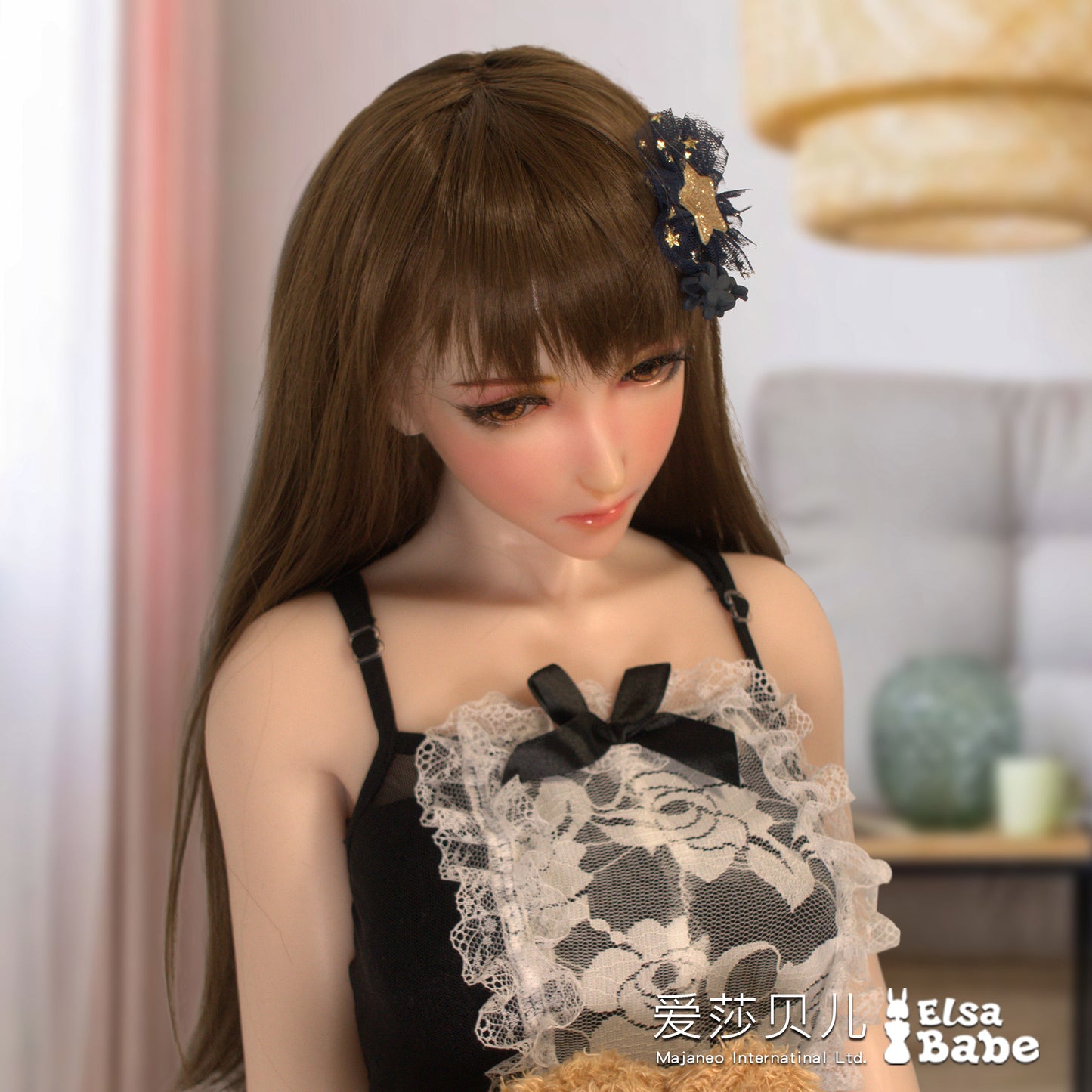 ElsaBabe 102cm ACG Doll Platinum Silicone Love Doll Adult Toy With Metal Skeleton, Mikami Rena