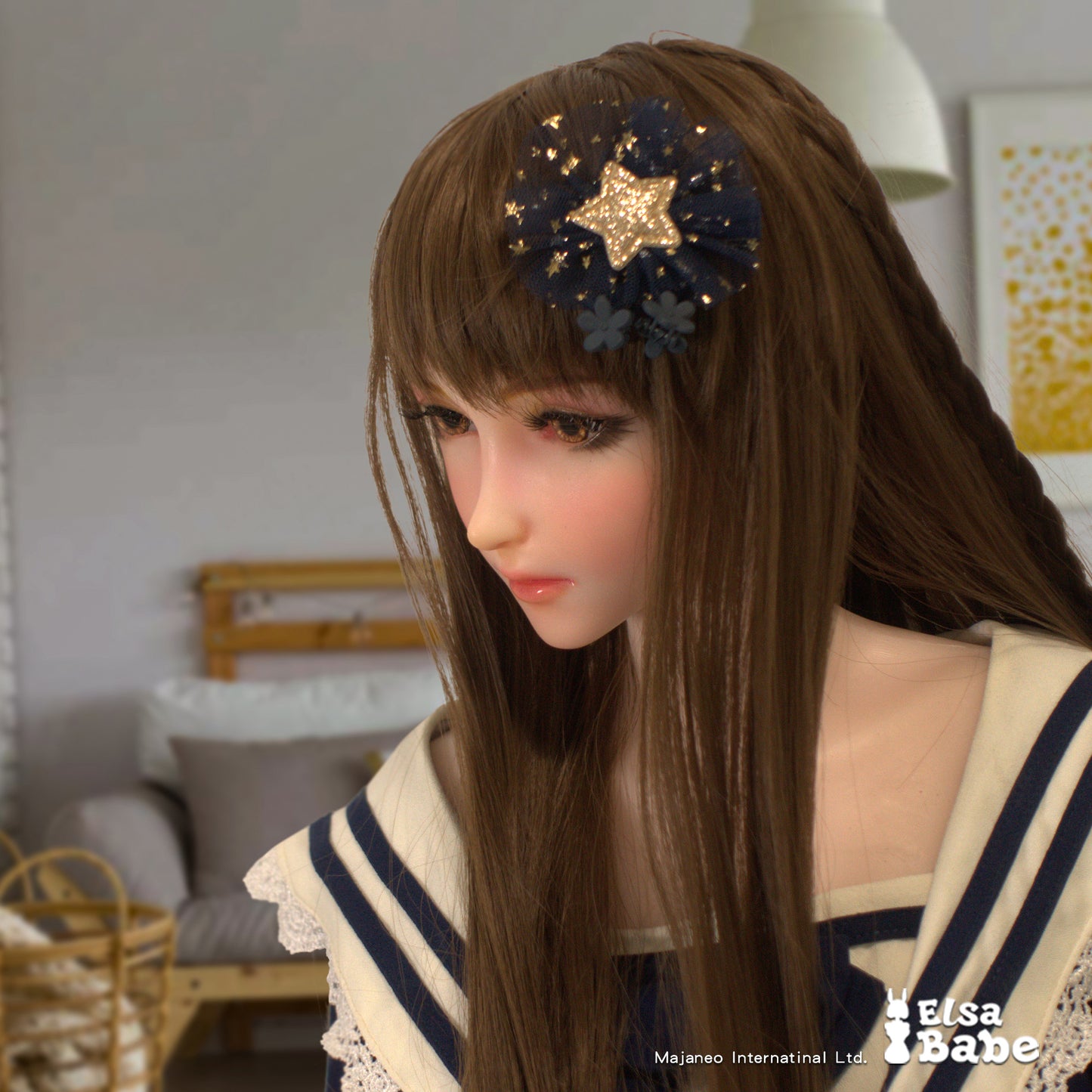 ElsaBabe 102cm ACG Doll Platinum Silicone Love Doll Adult Toy With Metal Skeleton, Mikami Rena