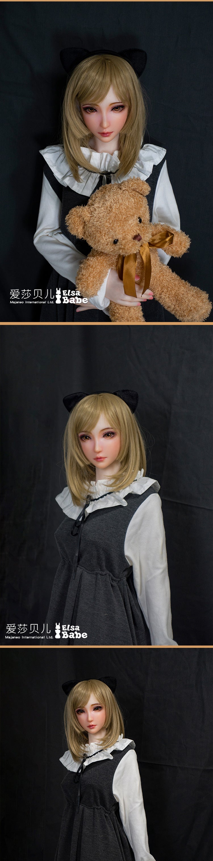 ElsaBabe 102cm ACG Doll Platinum Silicone Love Doll Adult Toy With Metal Skeleton, Sato Rino