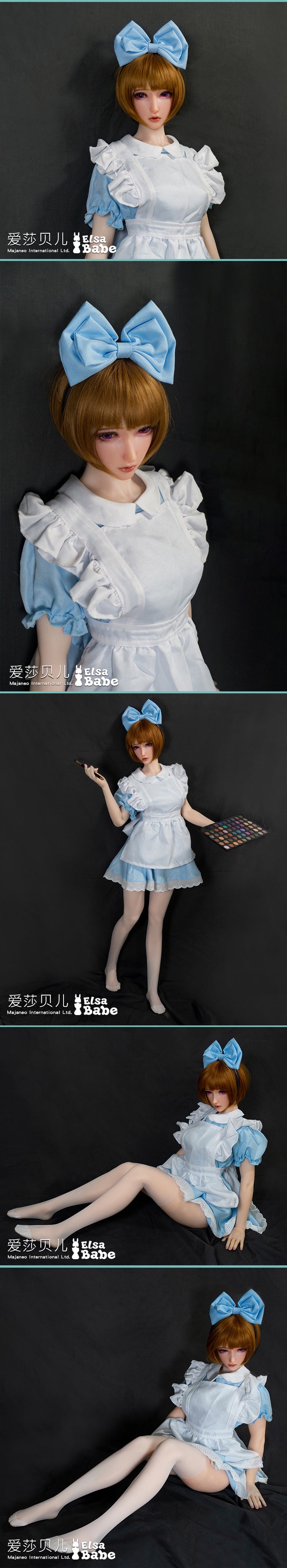 ElsaBabe 102cm ACG Doll Platinum Silicone Love Doll Adult Toy With Metal Skeleton, Akiyama Naoko