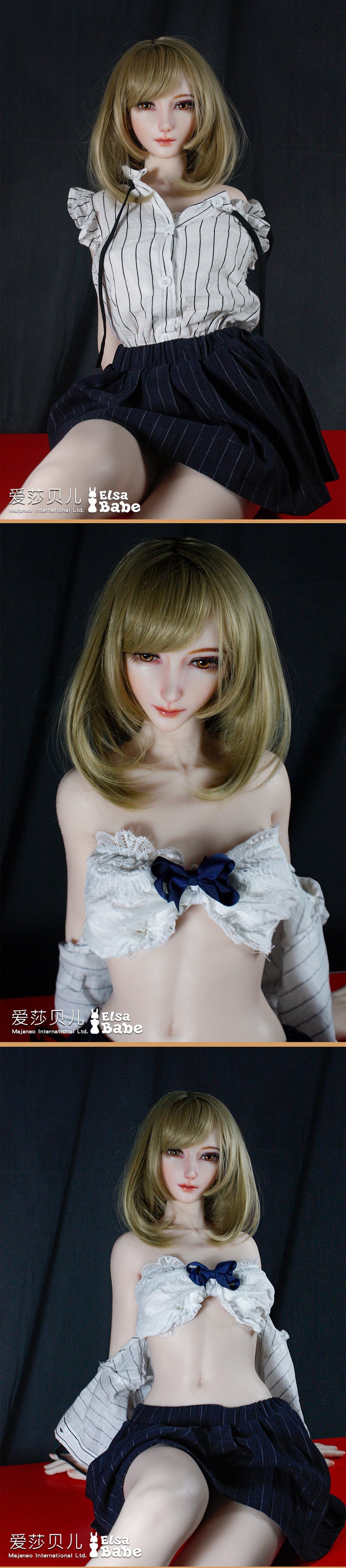 ElsaBabe 102cm ACG Doll Platinum Silicone Love Doll Adult Toy With Metal Skeleton, Amemiya Yuka
