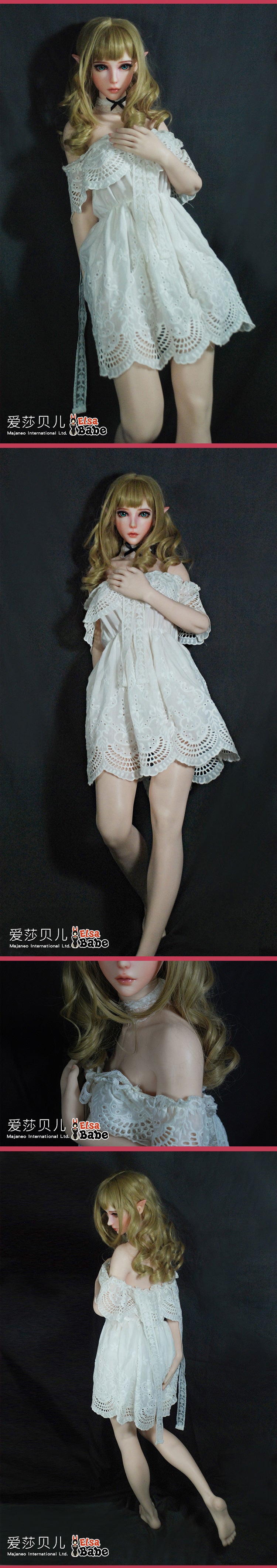 ElsaBabe 102cm ACG Doll Platinum Silicone Love Doll Adult Toy With Metal Skeleton, Suga Tomoe