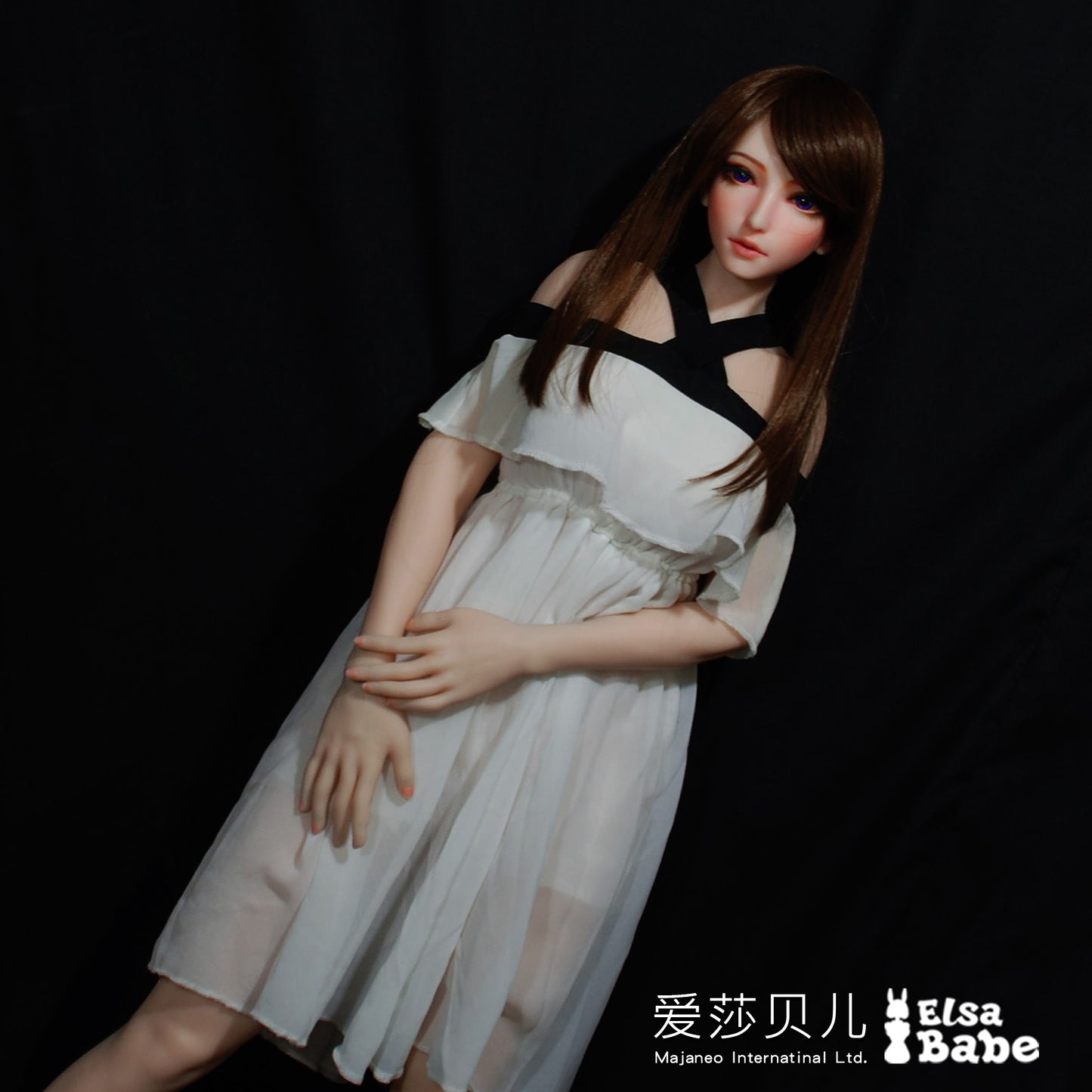 ElsaBabe 102cm ACG Doll Platinum Silicone Love Doll Adult Toy With Metal Skeleton, Kyoda Ayaka